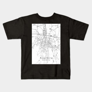 Augsburg Germany City Map Kids T-Shirt